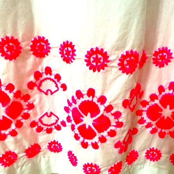 VINEYARD VINES WHITE HOT PINK SZ6 CRISP 100% COTTON SUMMER BEACH A-LINE SUNDRESS - Picture 7 of 7